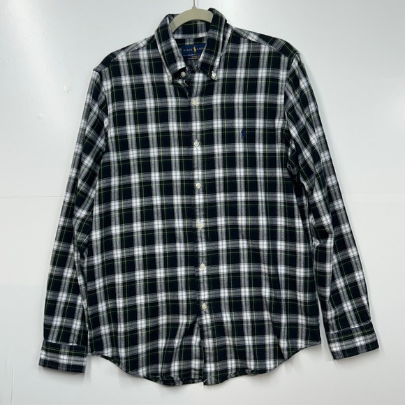 Ralph Lauren Other - Ralph Lauren Mens Classic Fit Performance Flannel Plaid Button Down Shirt Navy L